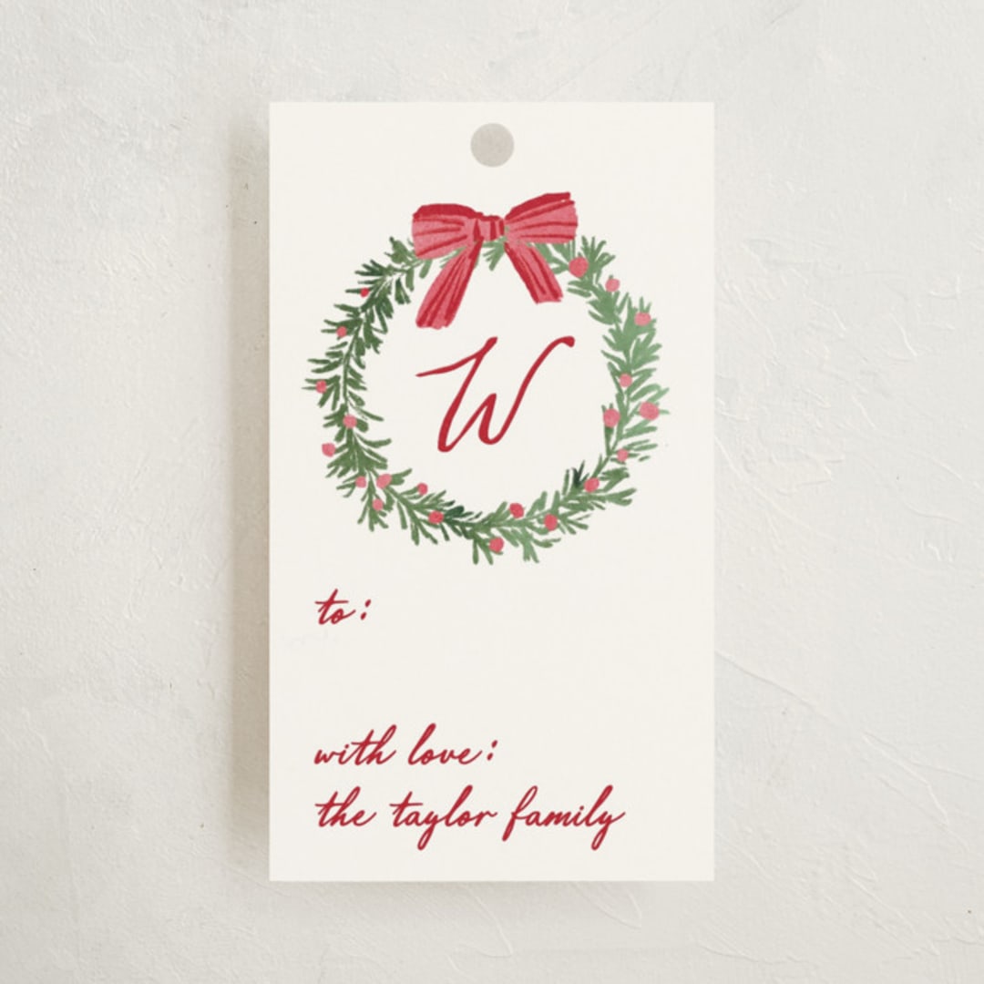 "Cosy Fireplace" - Gift Tags in Fern by Petra Kern - Front