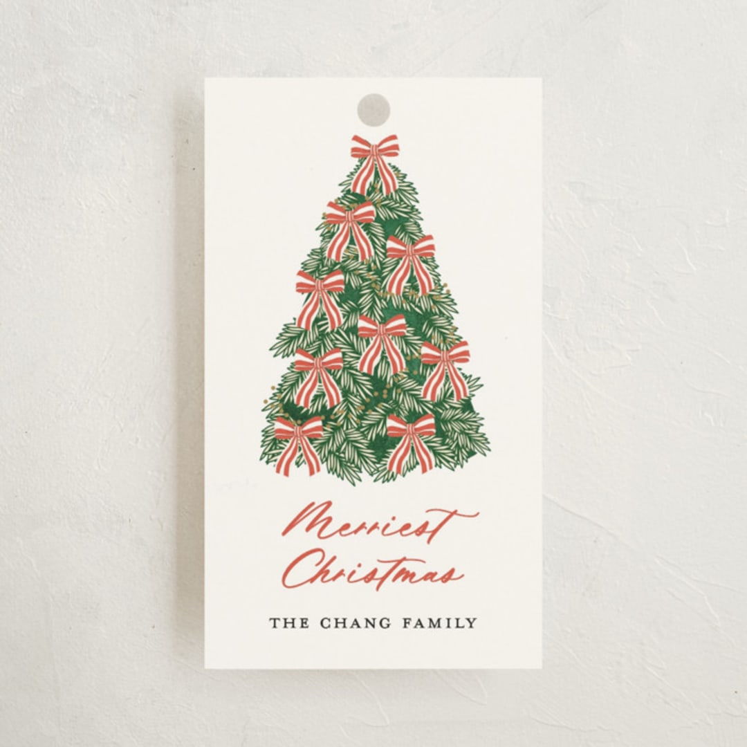 "Oh Christmas Tree" - Gift Tags in Safron by Sherley Ferreira - Front