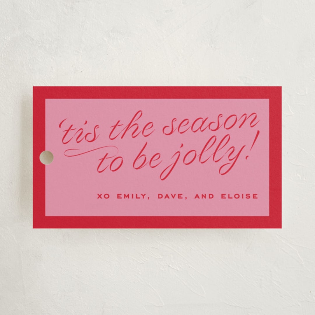 "cotillion" - Gift Tags in Petal by Megan Davis - Front