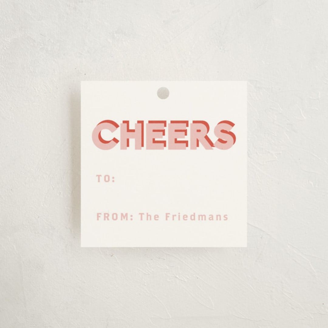 "Year of Cheer" - Gift Tags in Gumdrop by Olivia Kanaley Inman - Front