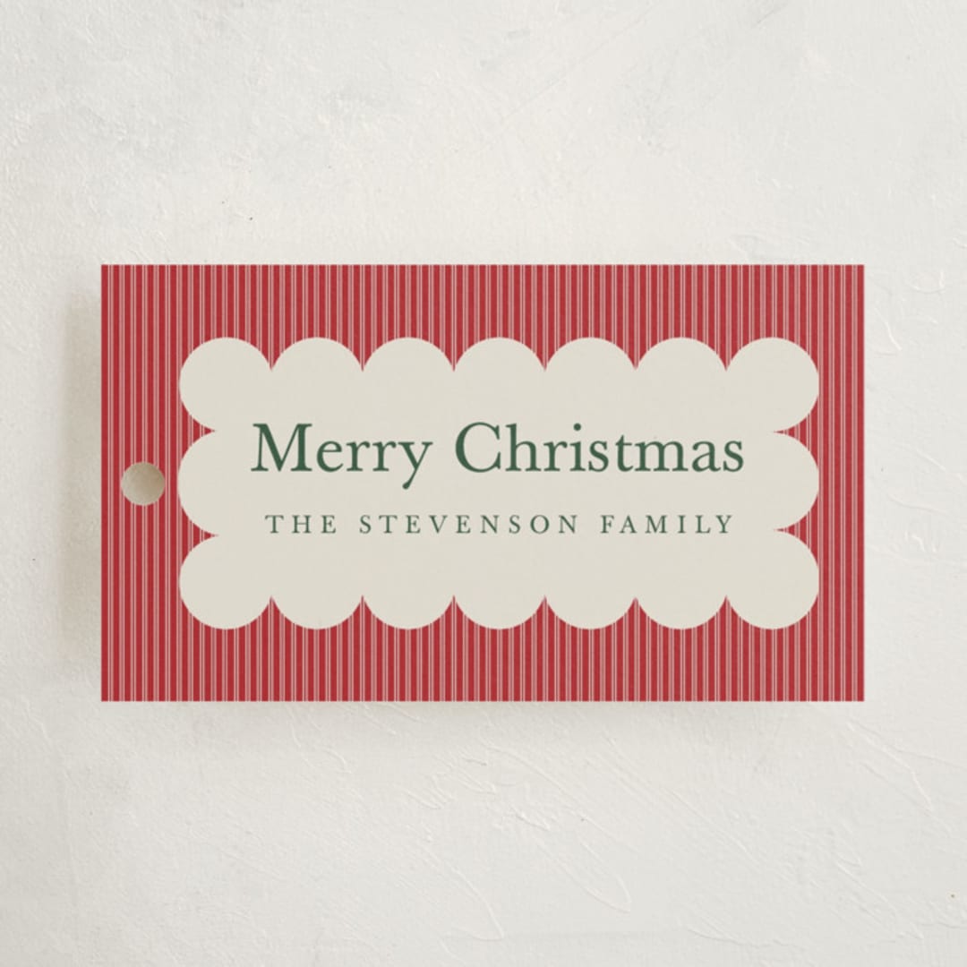"Charm" - Gift Tags in Cherry by Nicoletta Savod - Front