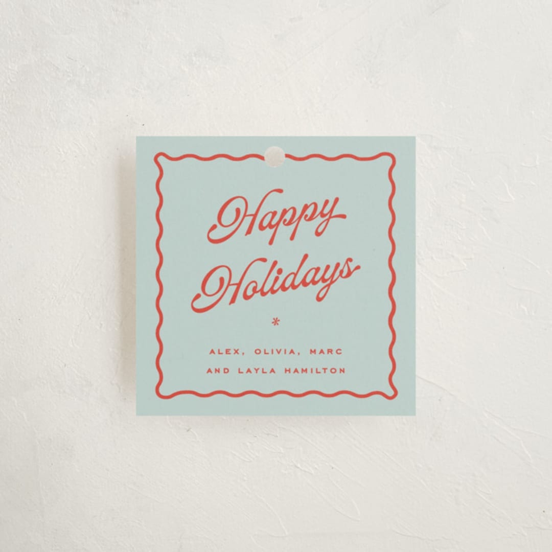 "Pavlova" - Gift Tags in Sky by Blustery August - Front