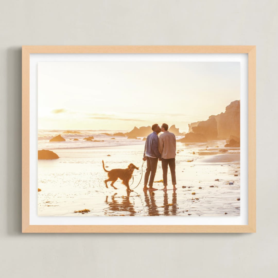 "11x14 Float Mount Natural Framed Photo" - Float Mounted Framed Photo in Natural Frame by Minted - Front
