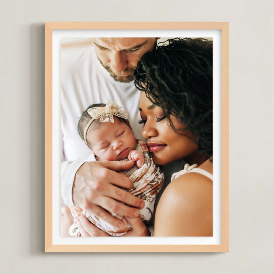 "11x14 Float Mount Natural Framed Photo" - Float Mounted Framed Photo in Natural Frame by Minted - Front