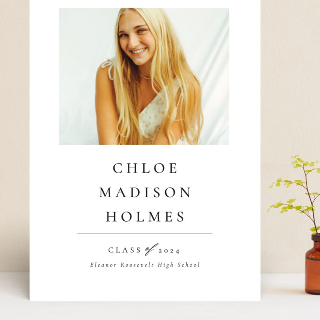 "Divided" - Graduation Announcements in Snow by Meggy Masters - Front