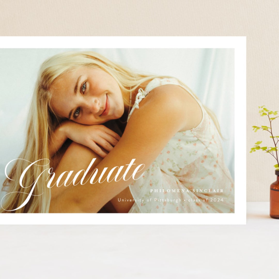 "mustacciuoli" - Graduation Announcements in Crystal by chocomocacino - Front