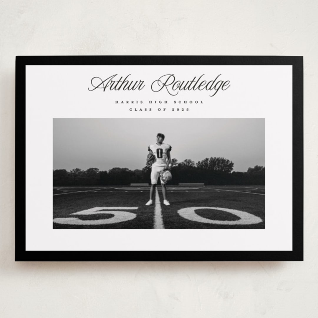 "Silo" - Graduation Announcements in Nero by Pati Cascino - Front