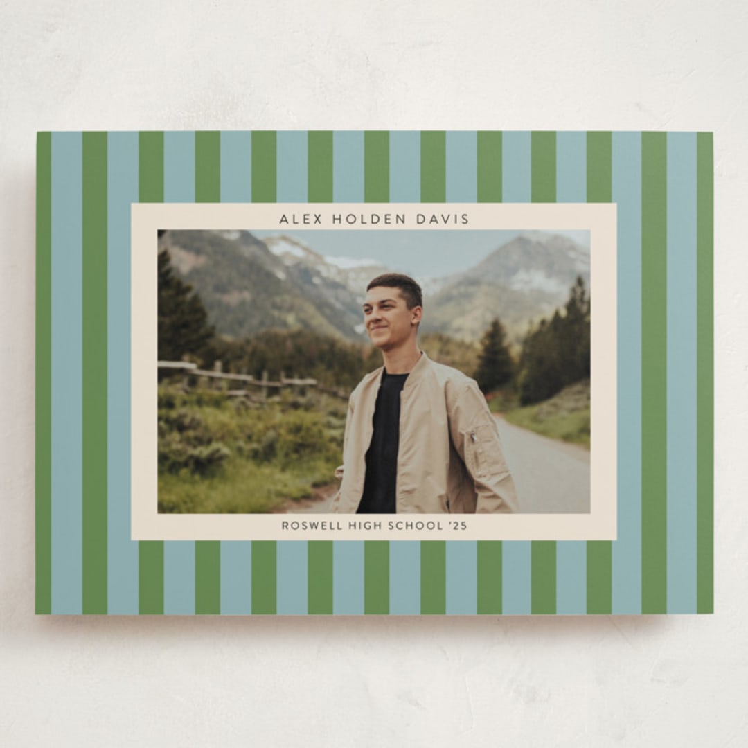 "Preppy Stripes" - Graduation Announcements in Seaside by Morgan Kendall - Front