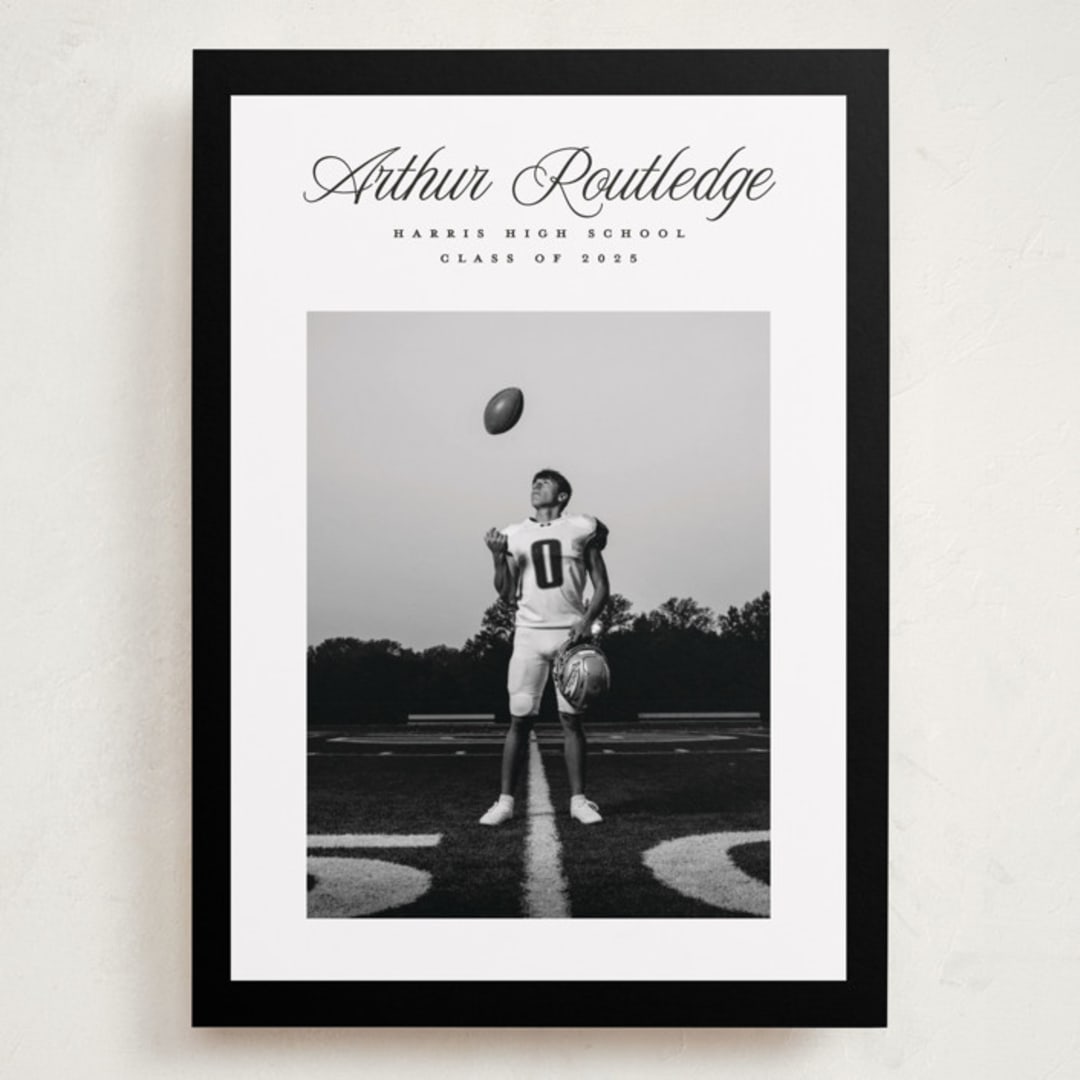 "Silo" - Graduation Announcements in Nero by Pati Cascino - Front