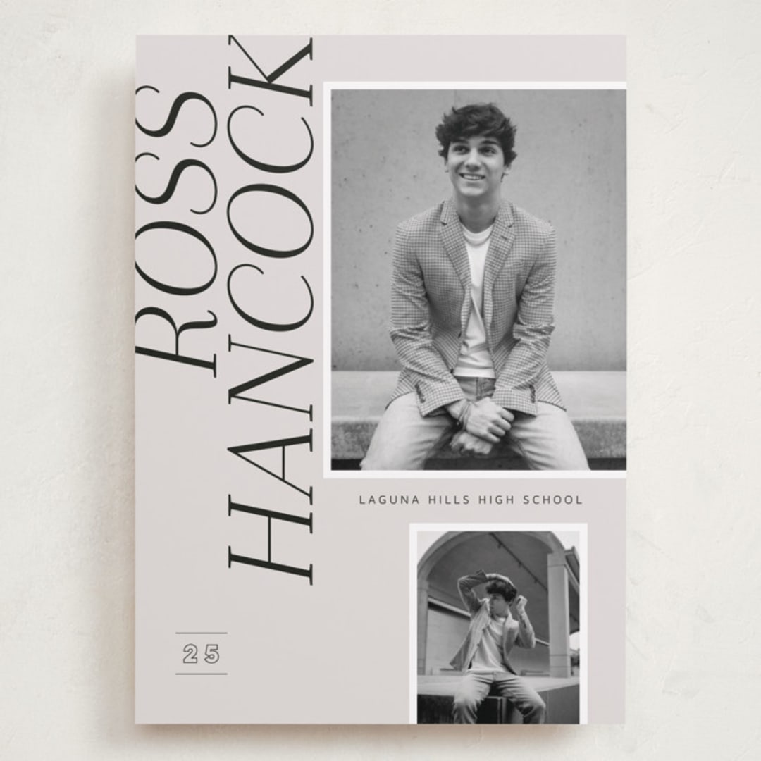 "Fashion" - Graduation Announcements in Stone by Stacey Day - Front