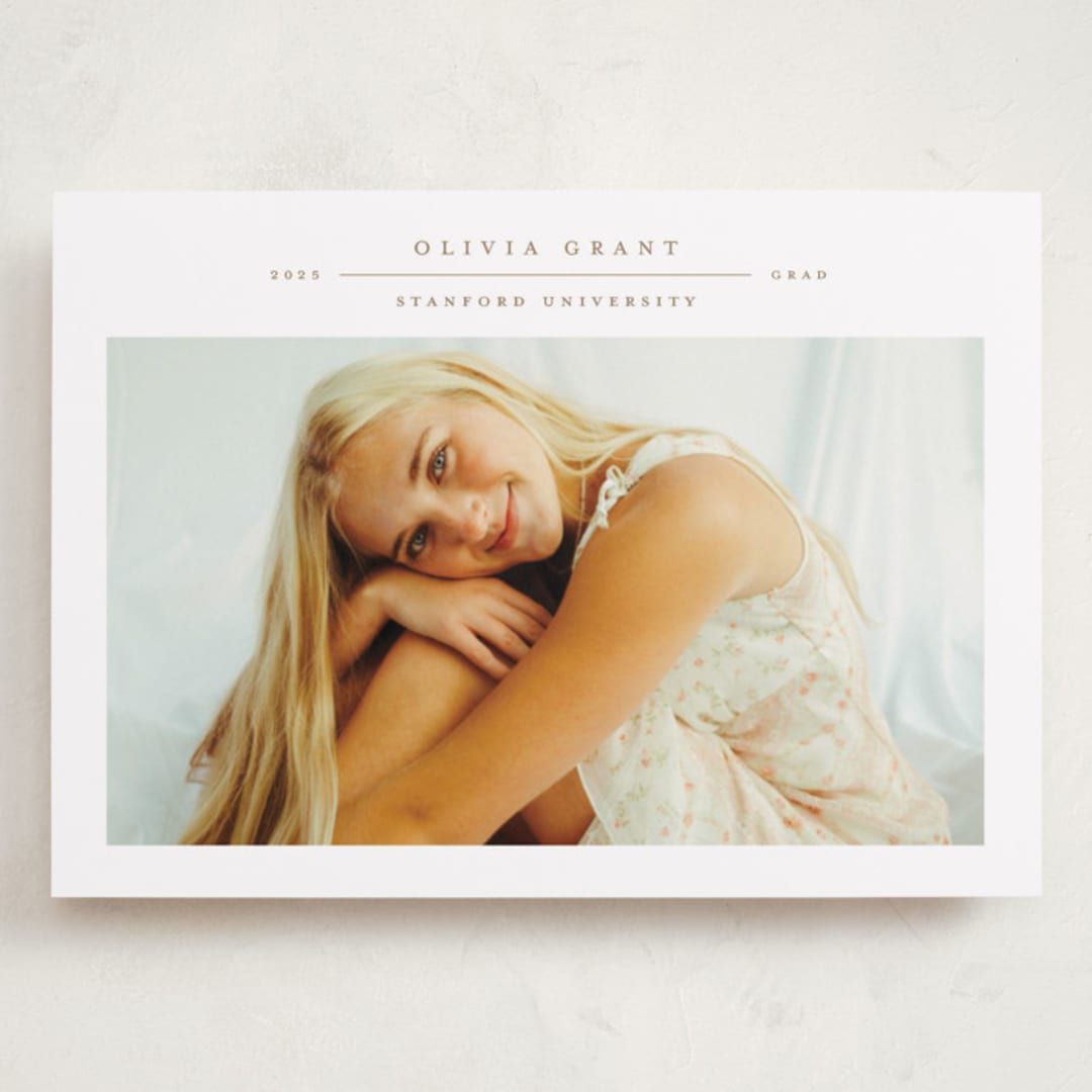 "Compass" - Graduation Announcements in Sparrow by Alexandra Cohn - Front