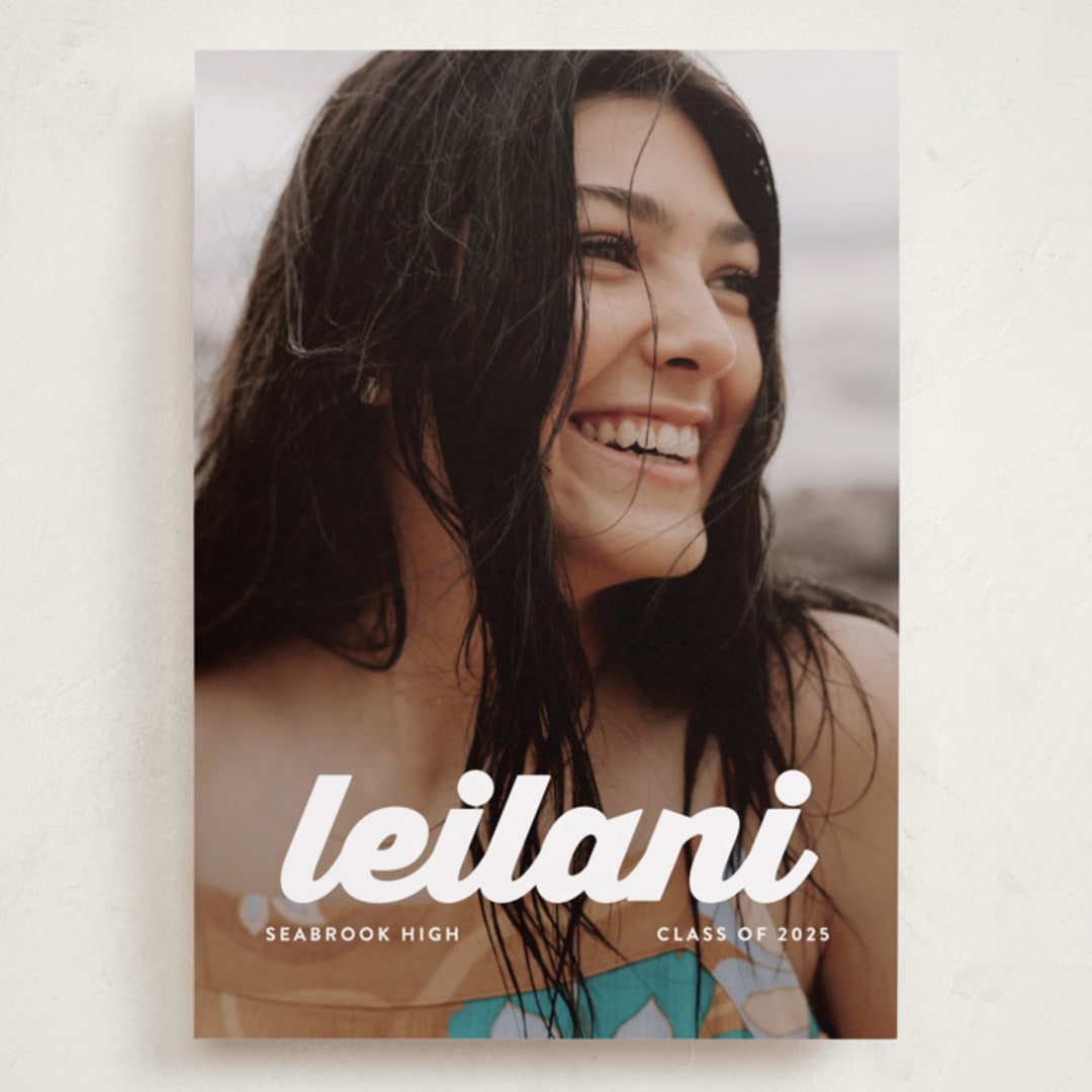 "name" - Graduation Announcements in Cloud by Lori Wemple - Front