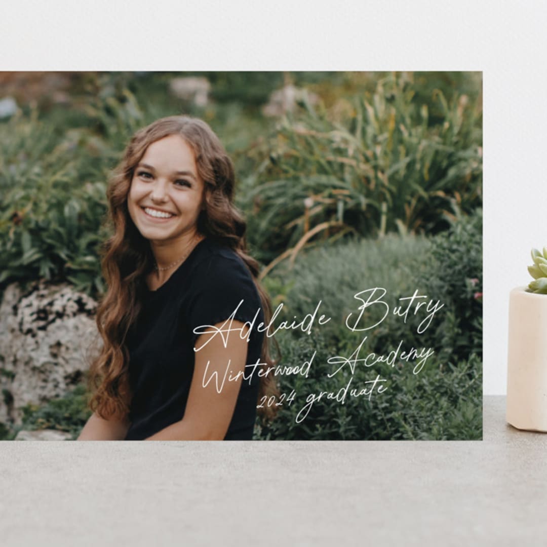 "Diary" - Graduation Announcements in Porcelain by Sara Hicks Malone - Front