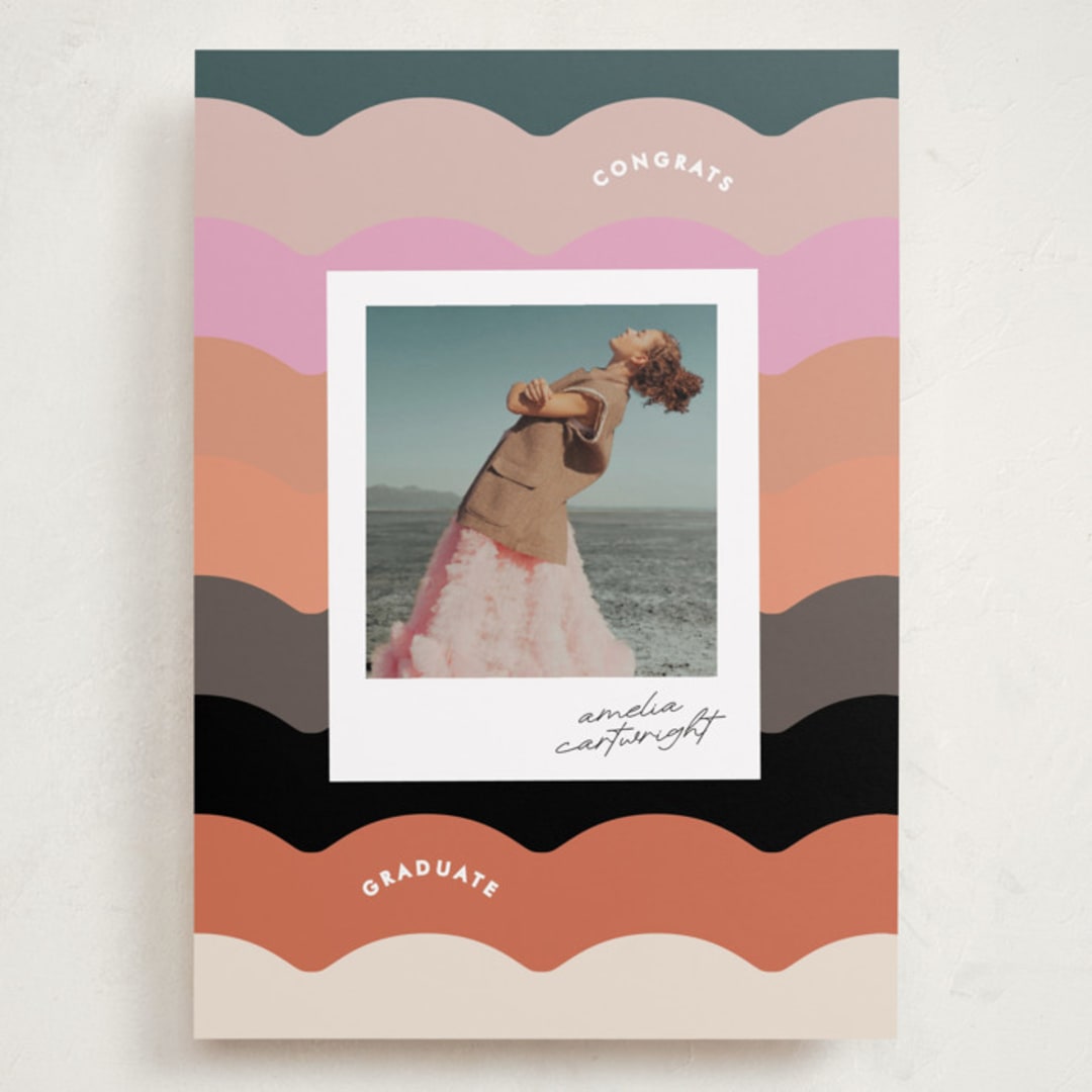 "colorwave" - Graduation Announcements in Sunset by Lori Wemple - Front