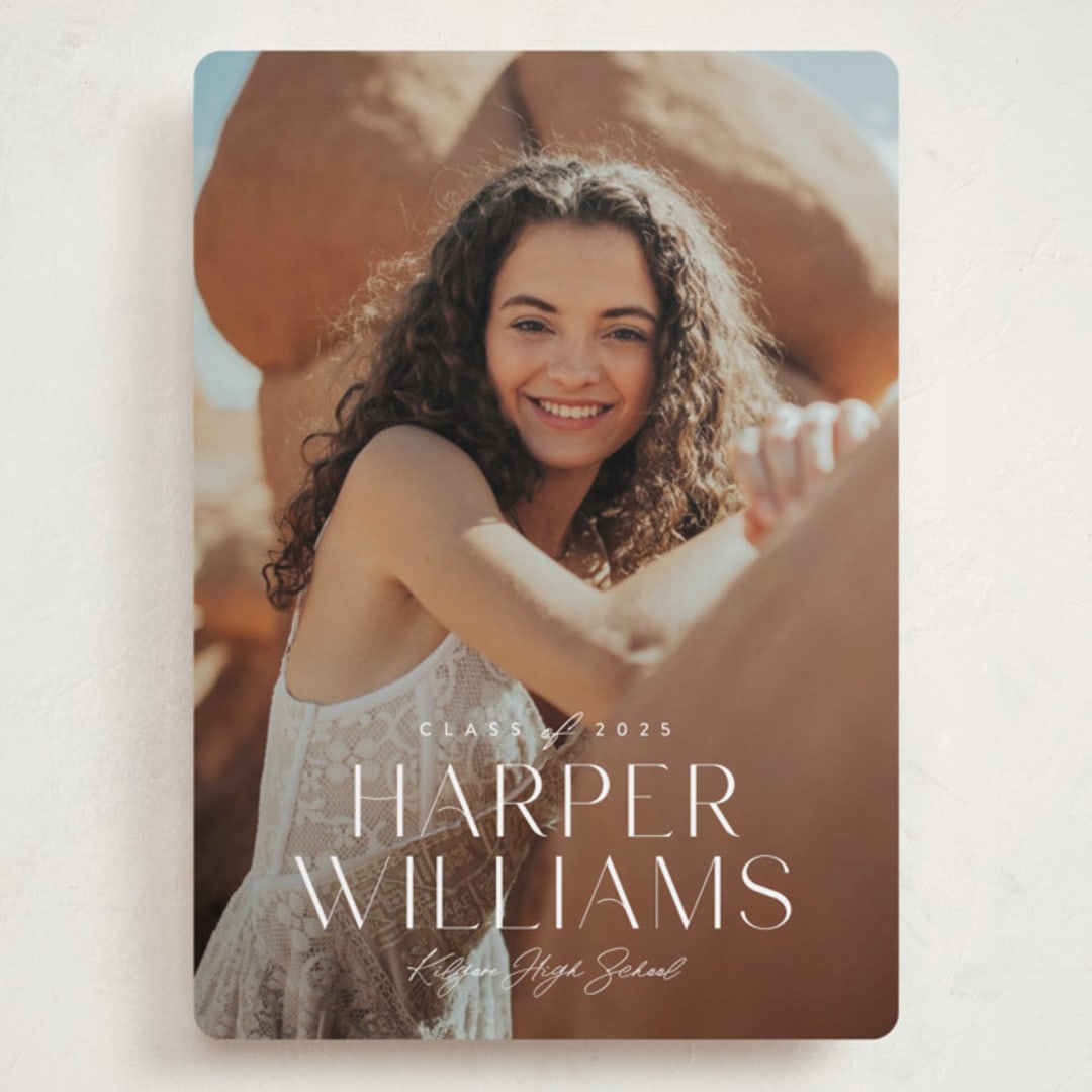 "Momentous" - Graduation Announcements in Salt by Jessica Williams - Front
