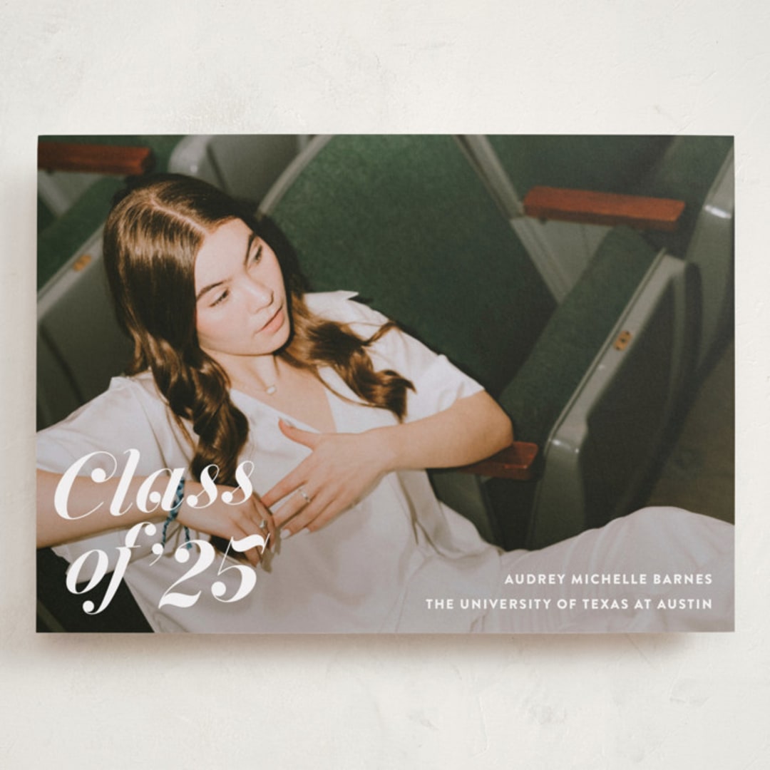 "Class Dismissed" - Graduation Announcements in Ink by Megan Davis - Front
