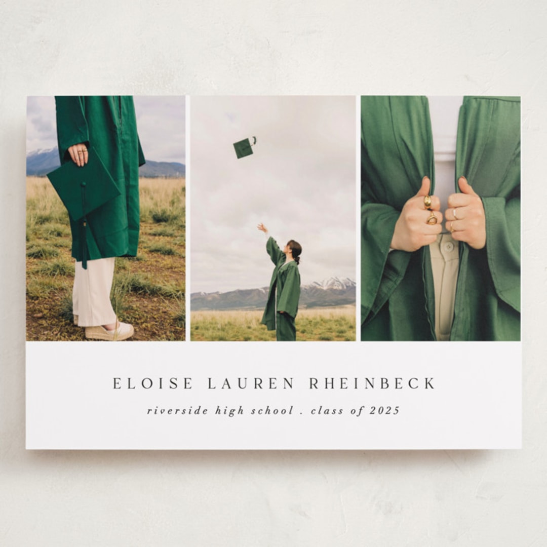 "Carousel" - Graduation Announcements in Cotton by Morgan Kendall - Front