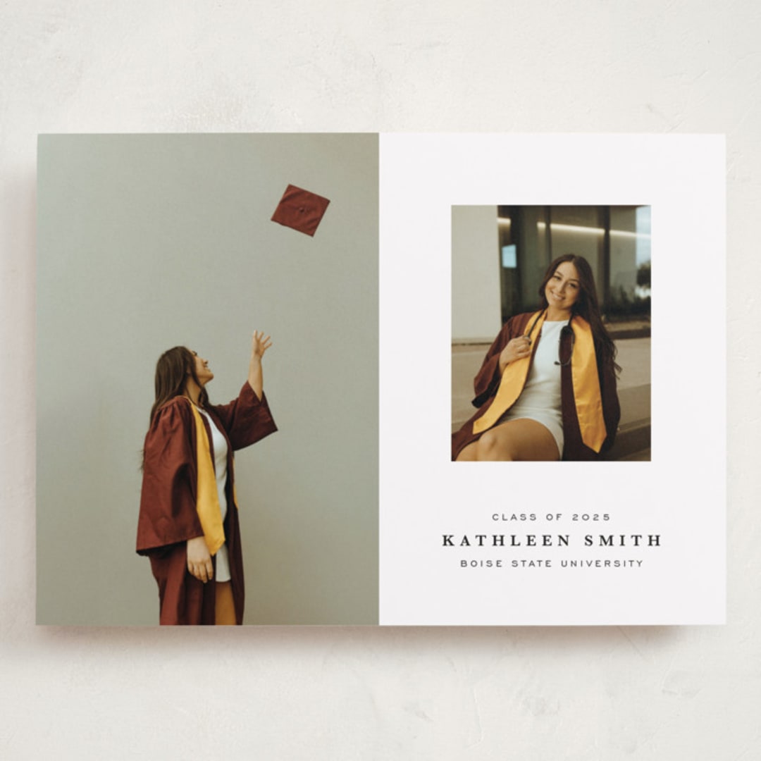 "Go Far" - Graduation Announcements in Salt by Joyce Pinheiro - Front