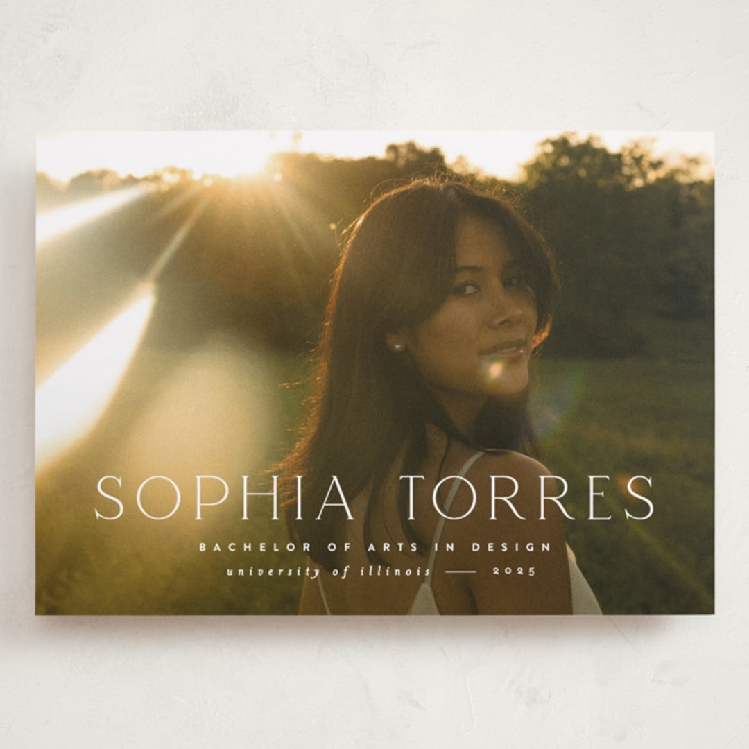 "elegant name" - Graduation Announcements in Cloud by JoAnn Jinks - Front