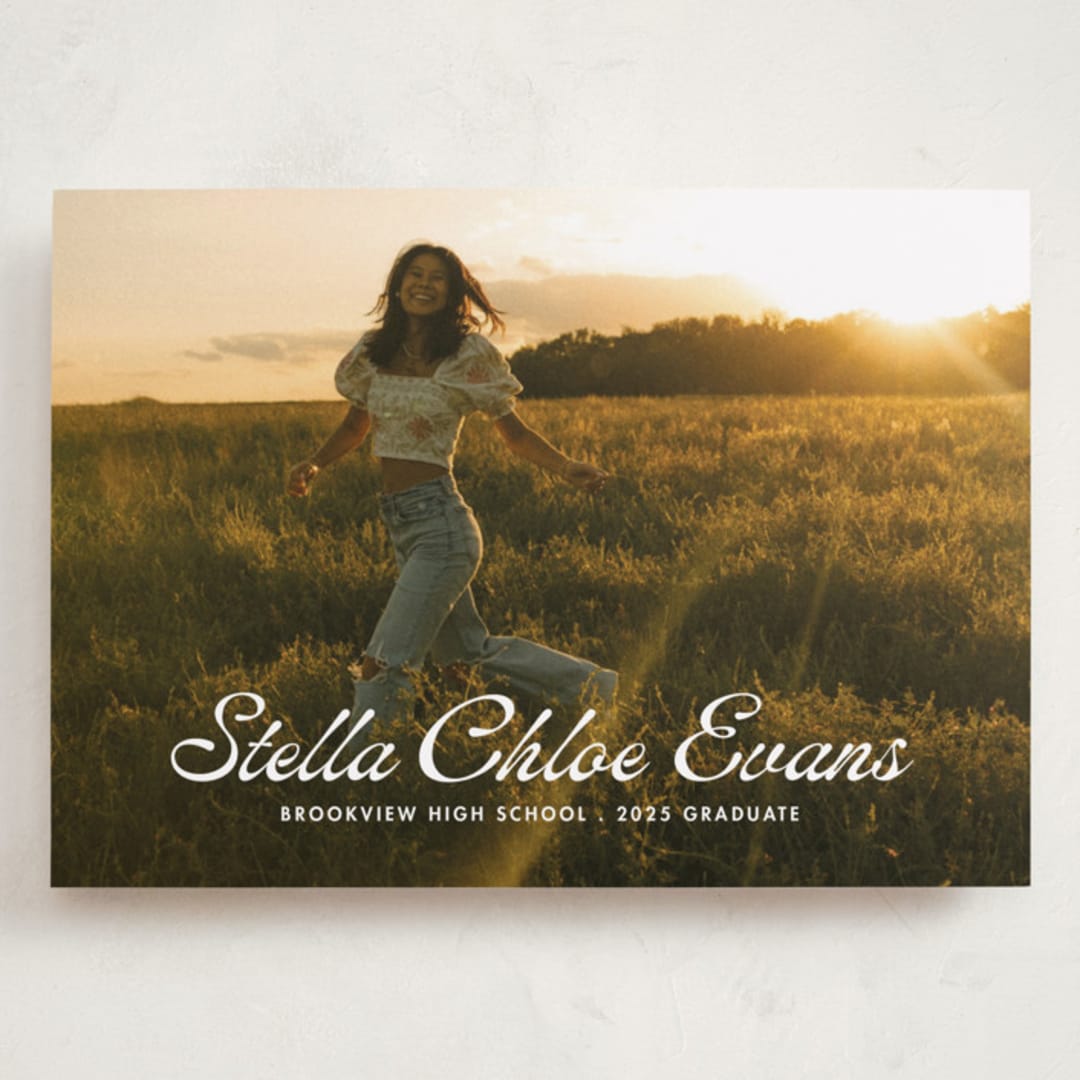 "Days gone by" - Graduation Announcements in Cloud by Lea Delaveris - Front