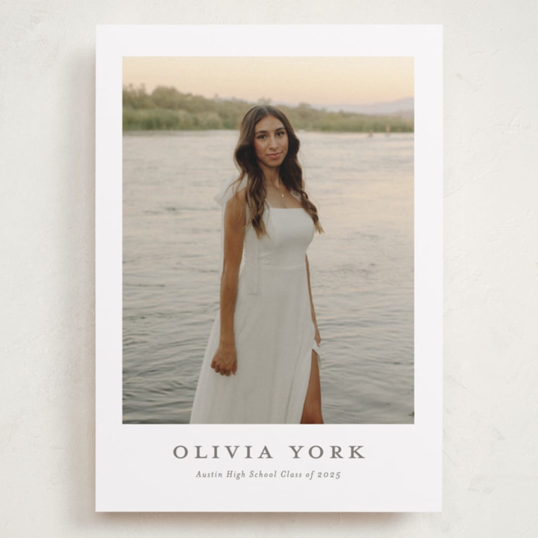 "archive" - Graduation Announcements in Snow by Sarah Curry - Front