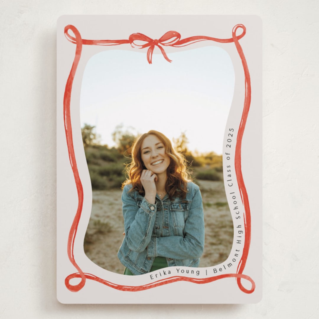 "Make me happy" - Graduation Announcements in Berry by Pati Cascino - Front