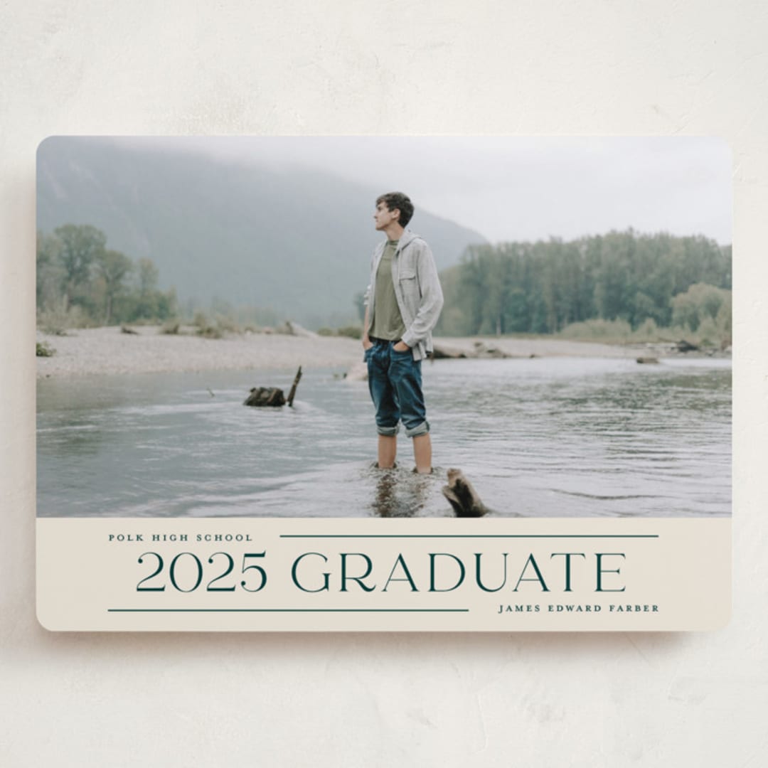 "Merry Trim" - Graduation Announcements in Ivory by Erica Krystek - Front