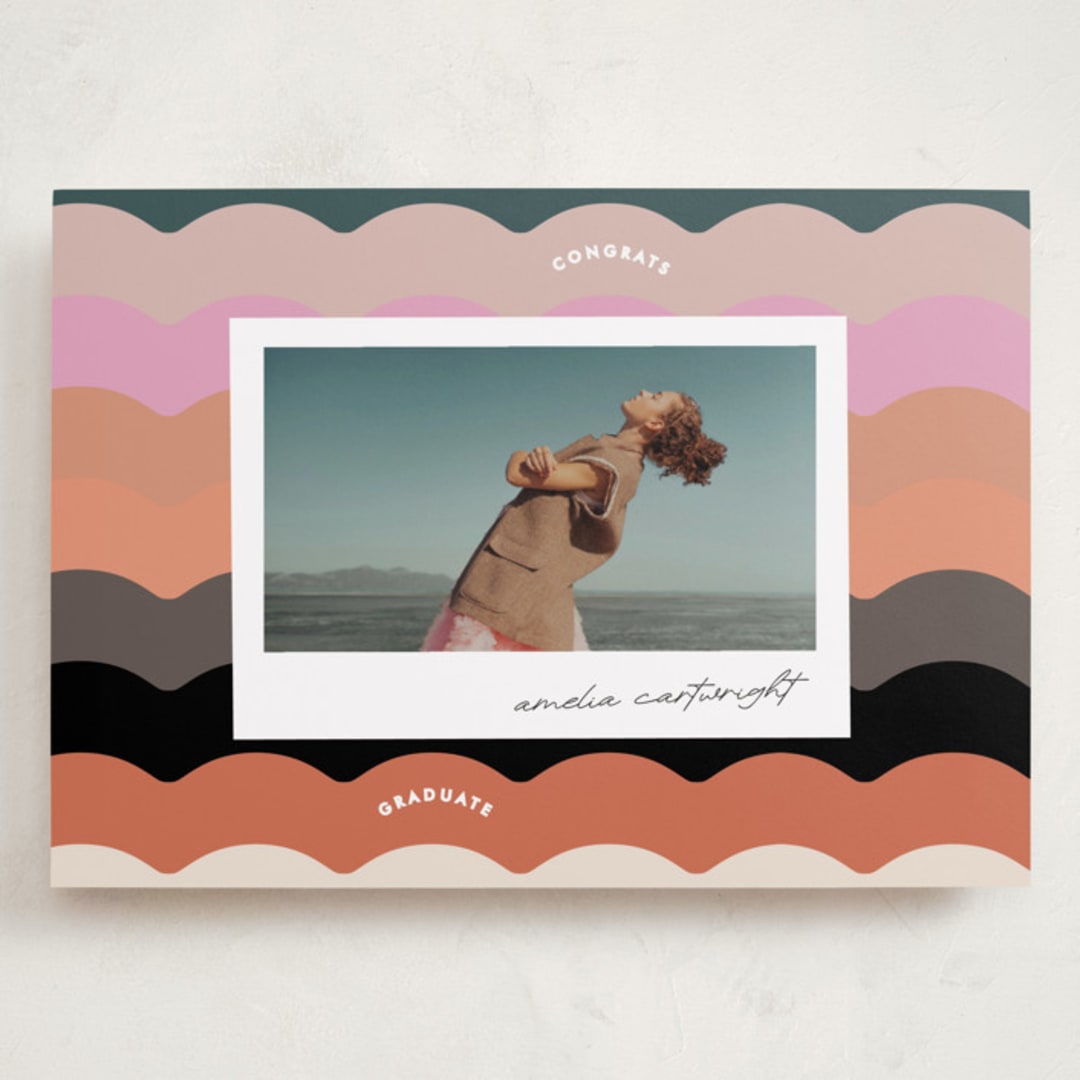 "colorwave" - Graduation Announcements in Sunset by Lori Wemple - Front