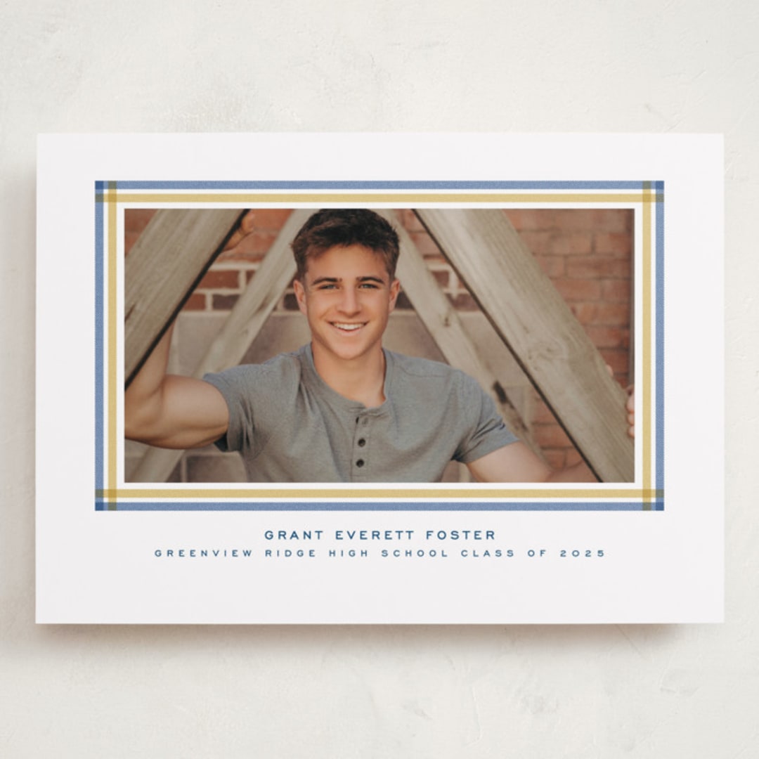 "Woven frame" - Graduation Announcements in Night Sky by Lea Delaveris - Front