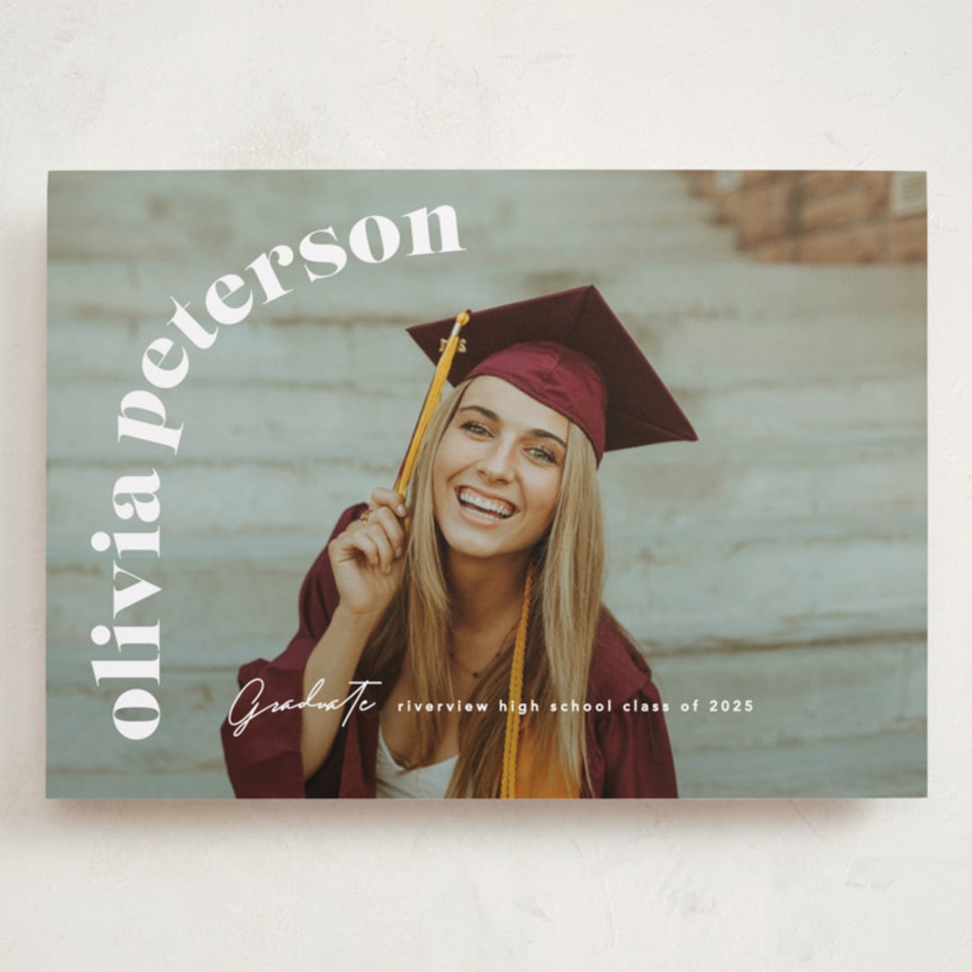 "Casual chic" - Graduation Announcements in Cotton by Creo Study - Front