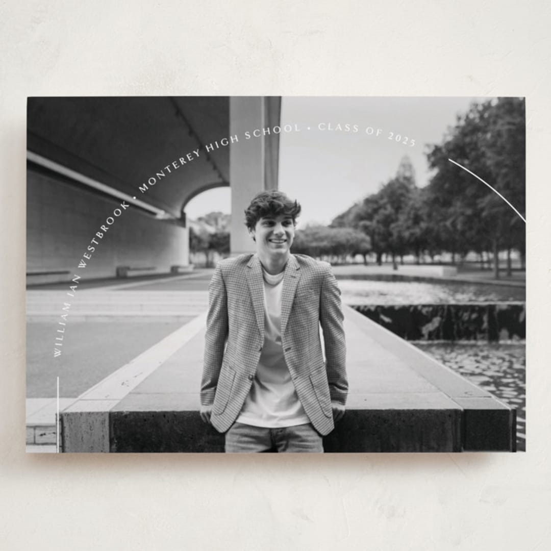 "Arc" - Graduation Announcements in Quartz by Erin Deegan - Front