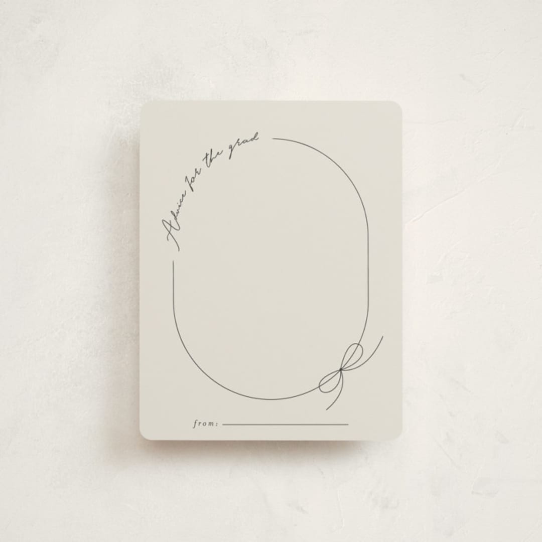 "Etna" - Graduation Insert Cards in Latte by Blustery August - Front