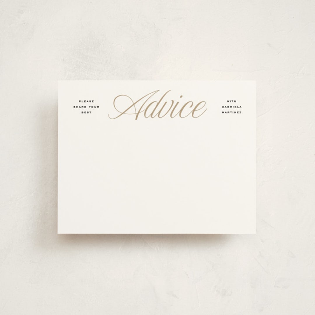"Legato" - Graduation Insert Cards in Crisp Linen by Erin L. Wilson - Front