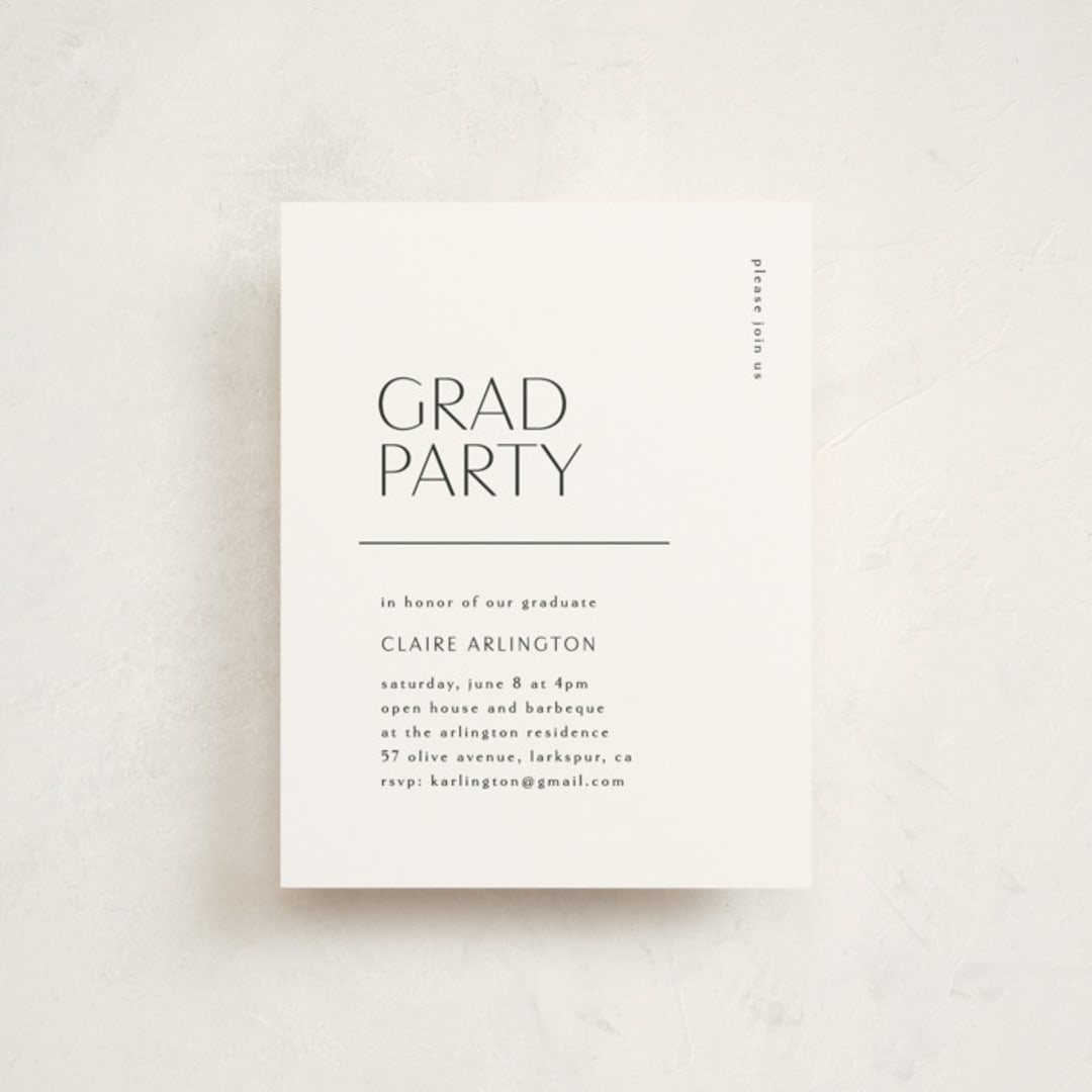 "Cornered" - Graduation Insert Cards in Silk by Kelly Schmidt - Front