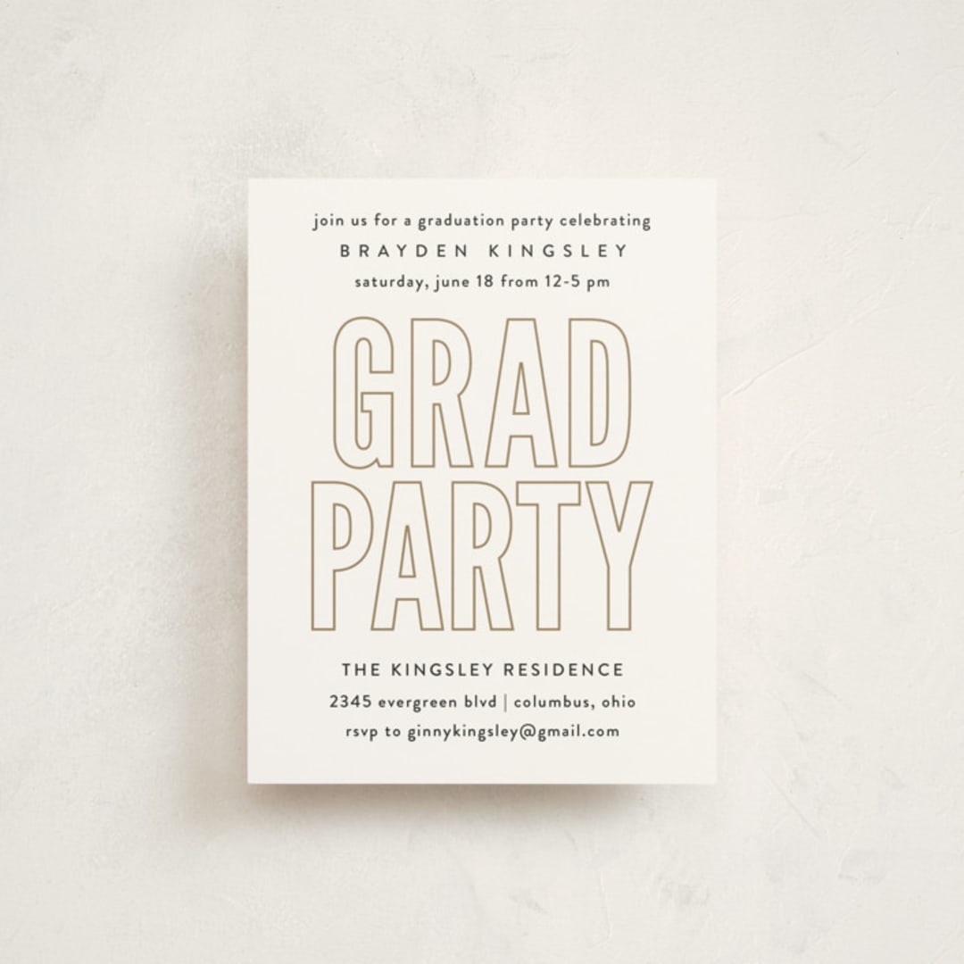 "Night Light" - Graduation Insert Cards in Snow by Heather Schertzer - Front