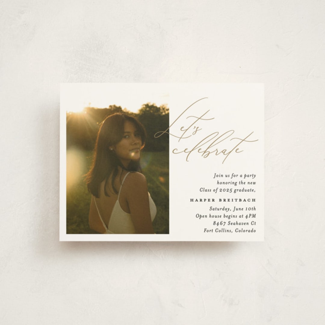 "sunlight" - Graduation Insert Cards in Pearl by Carolyn Nicks - Front