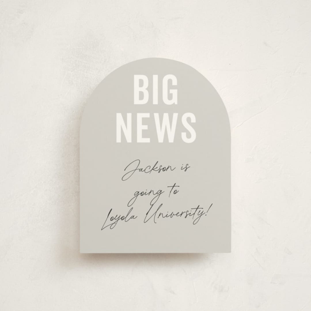 "Jax" - Graduation Insert Cards in Cloud by Sara Hicks Malone - Front