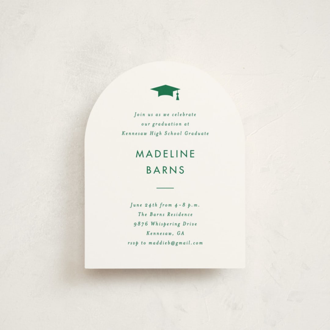 "School spirit" - Graduation Insert Cards in Clover by Stacey Meacham - Front
