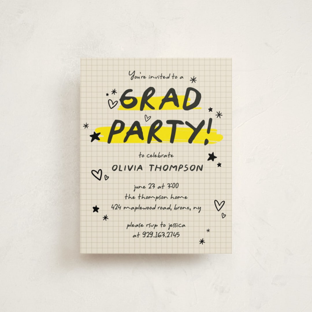 "Grad Journal" - Graduation Insert Cards in Paper by Orasie - Front
