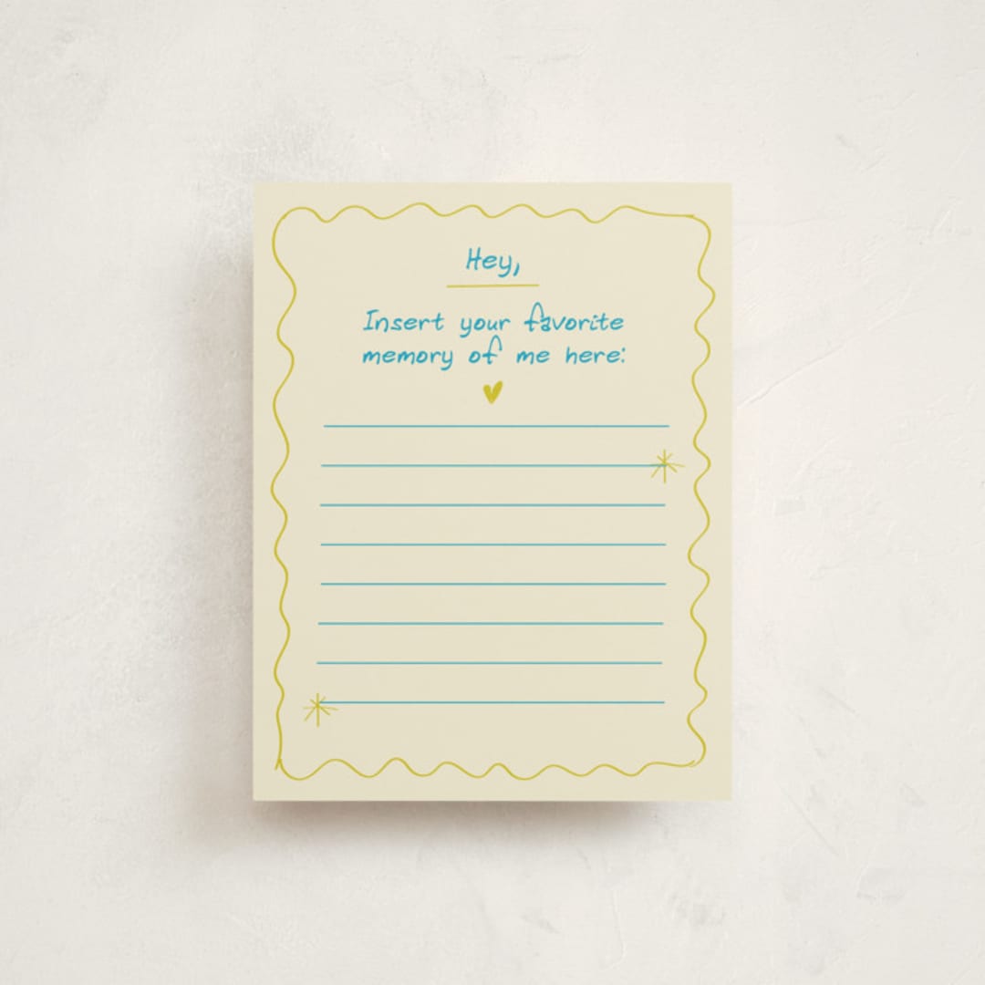 "Funtime" - Graduation Insert Cards in Lemon by Helena Vitto - Front