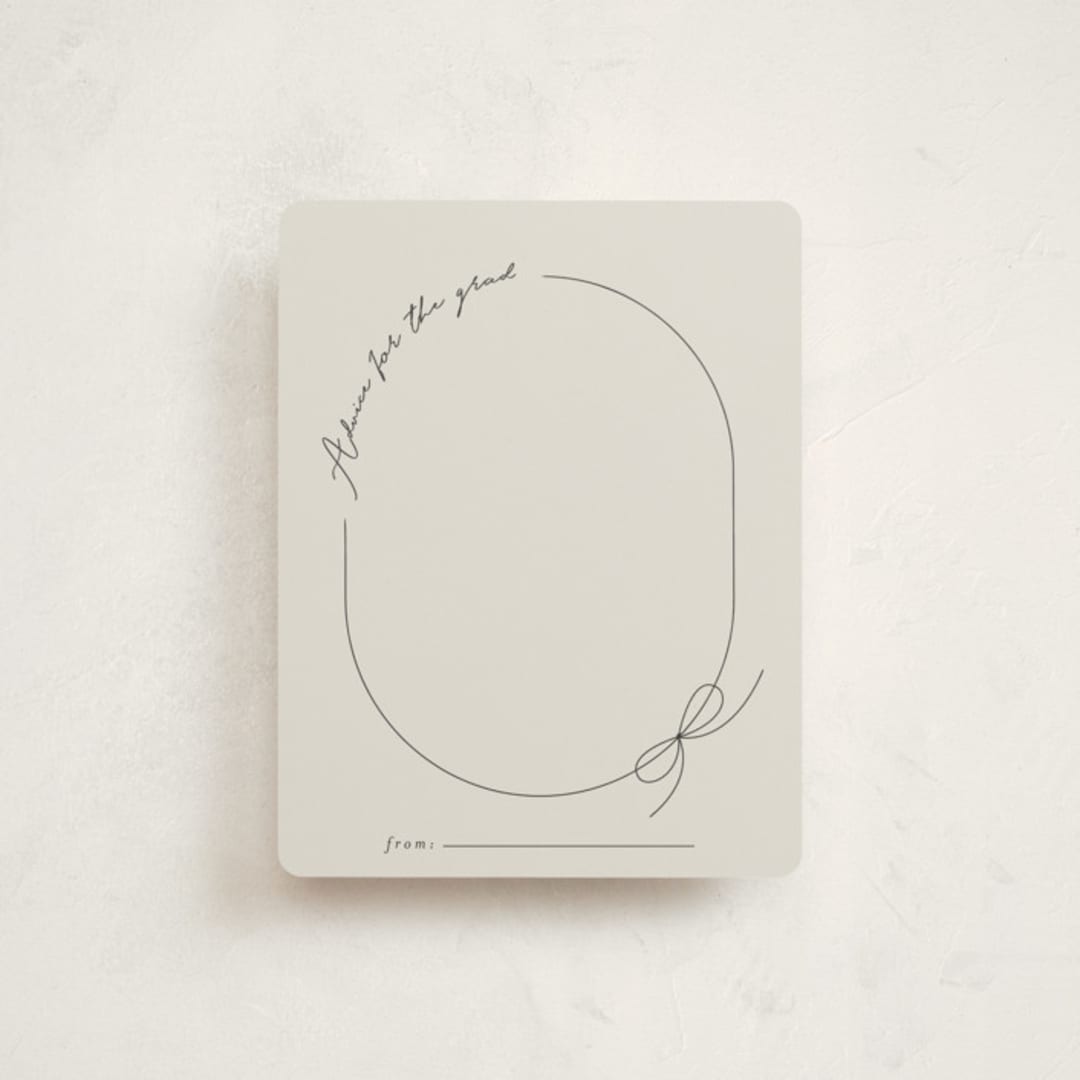 "Etna" - Graduation Insert Cards in Latte by Blustery August - Front