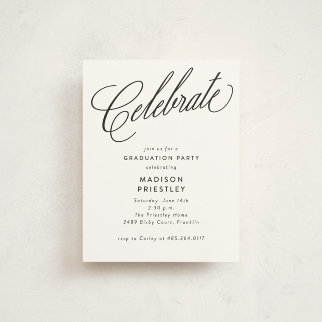 "Aloft" - Graduation Insert Cards in Daisy by Jessica Williams - Front