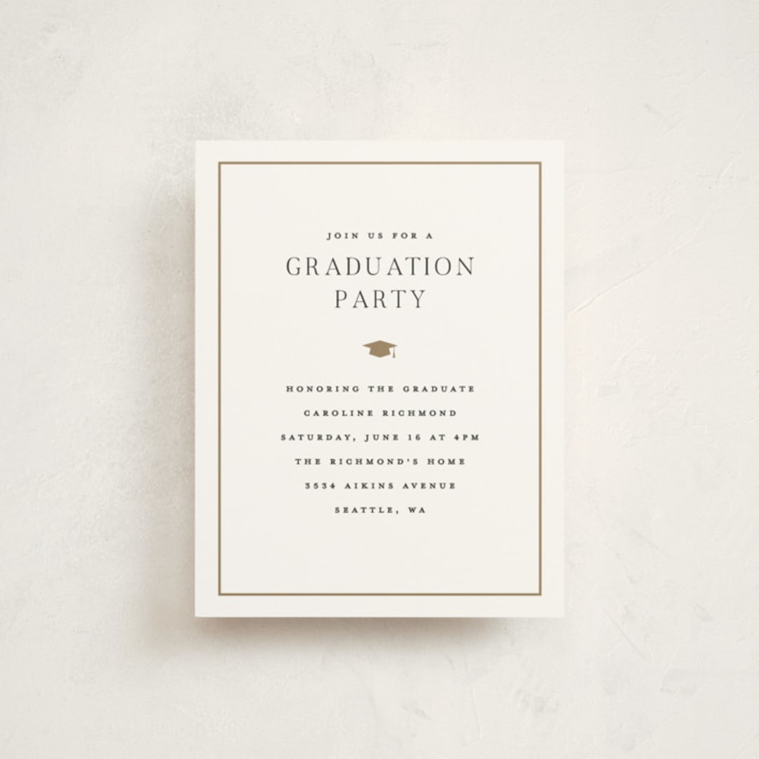 "Caroline" - Graduation Insert Cards in Opal by Pixel and Hank - Front