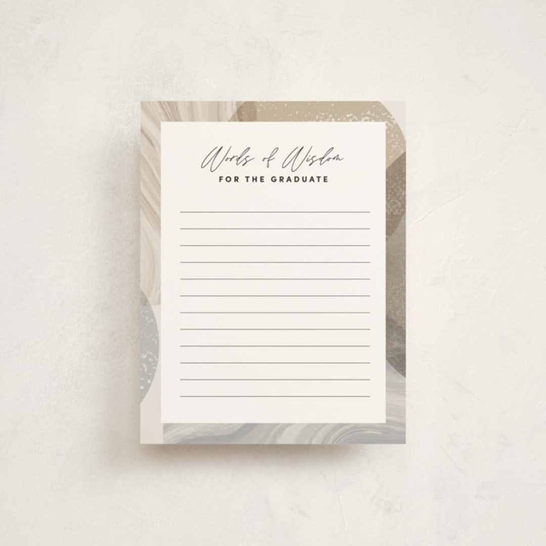 "Arc Over" - Graduation Insert Cards in Vanilla by Pixel and Hank - Front