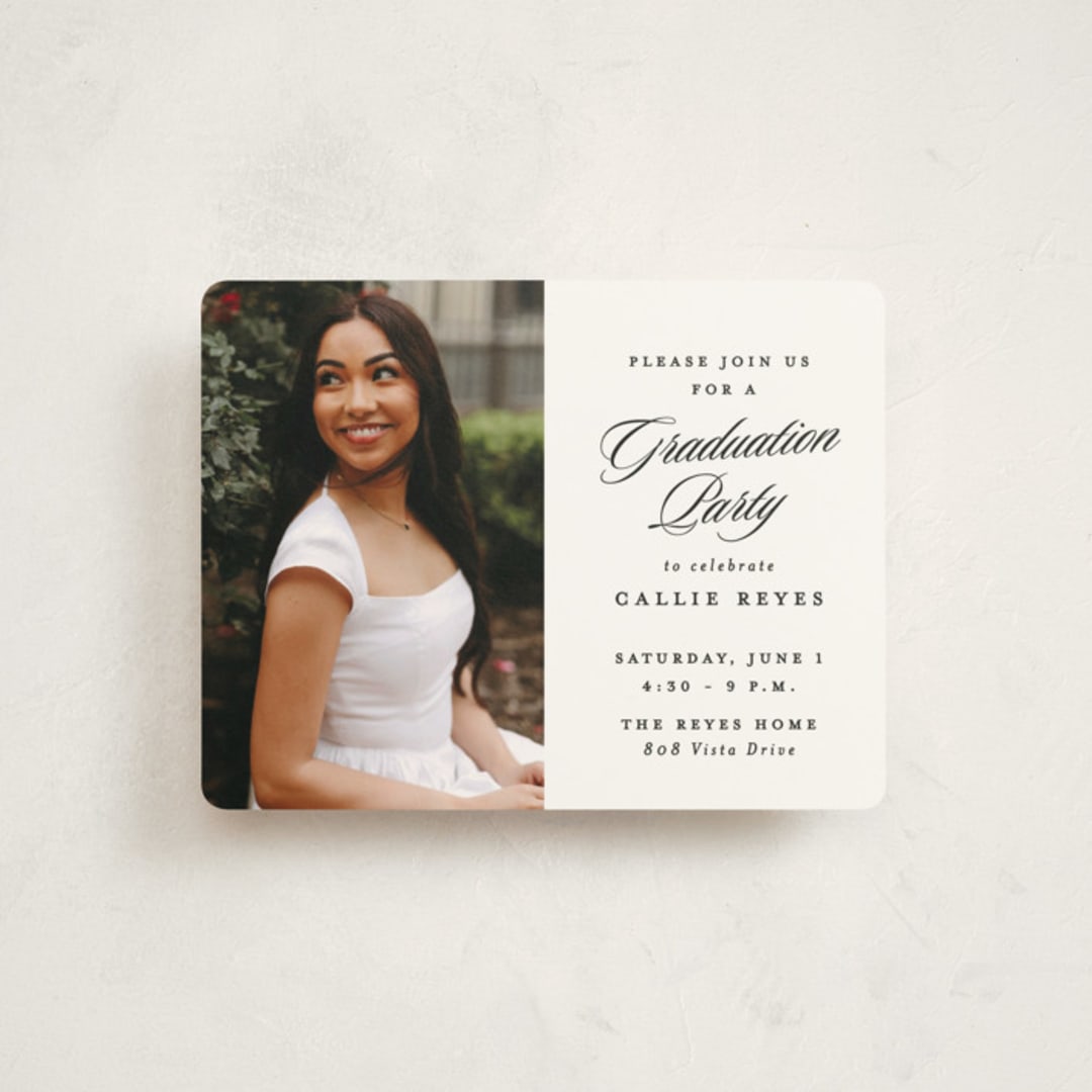 "Most Classic" - Graduation Insert Cards in Newspaper by Lea Delaveris - Front