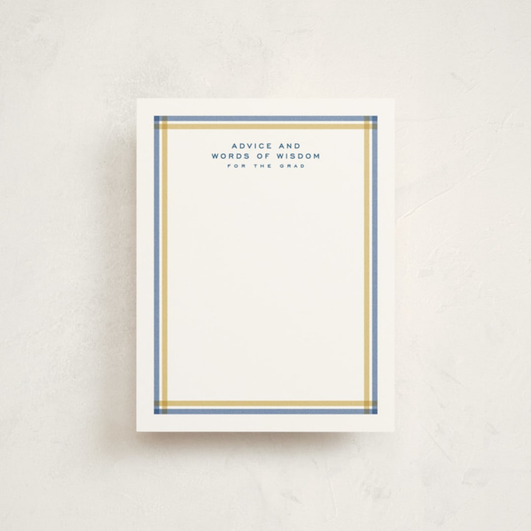 "Woven frame" - Graduation Insert Cards in Night Sky by Lea Delaveris - Front
