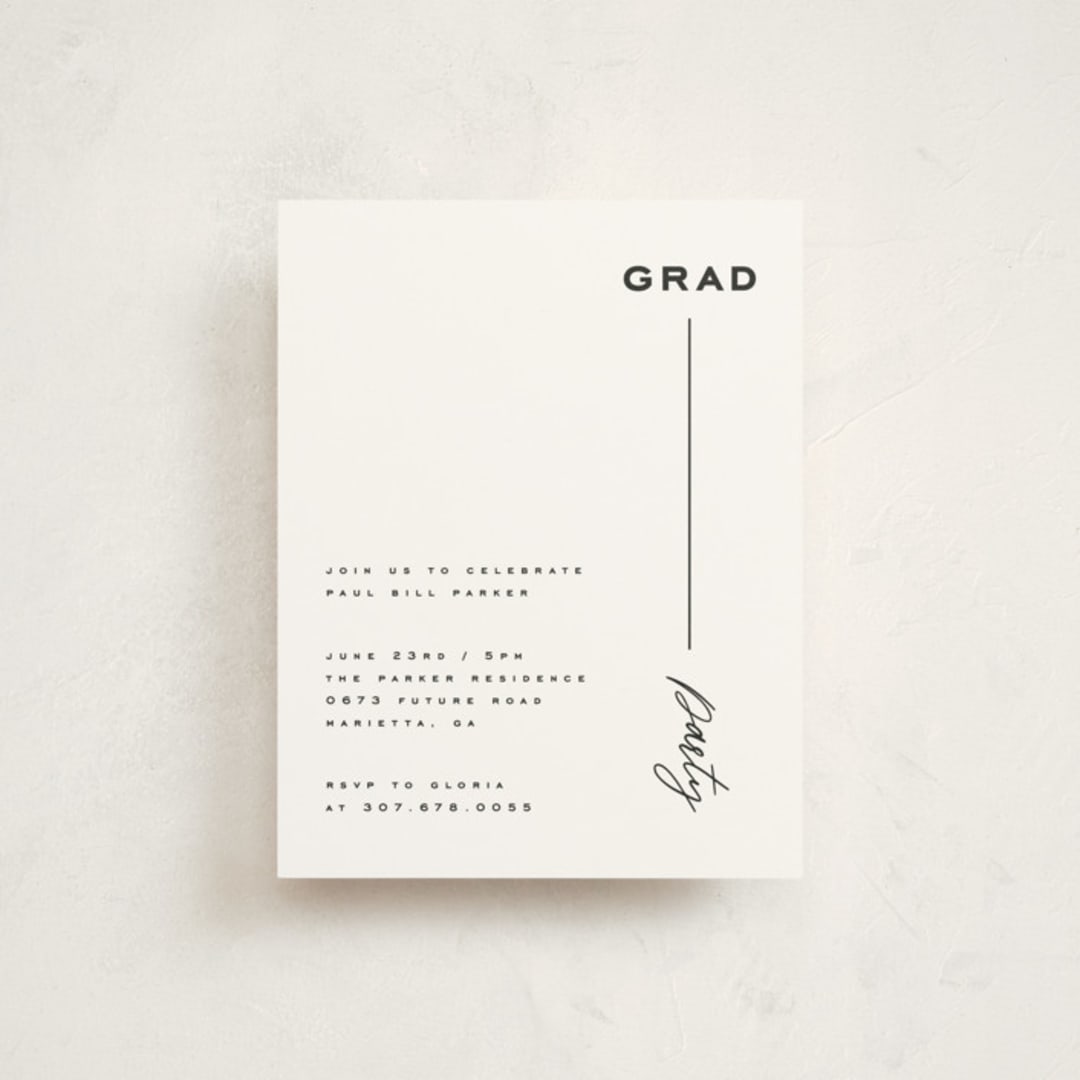 "Onward Bound" - Graduation Insert Cards in Pencil by Yuliya Evseeva - Front