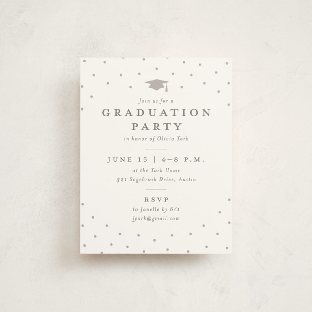 "archive" - Graduation Insert Cards in Snow by Sarah Curry - Front