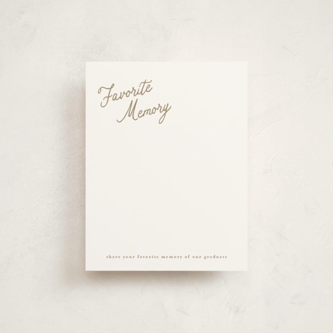 "horchata" - Graduation Insert Cards in Porcelain by chocomocacino - Front