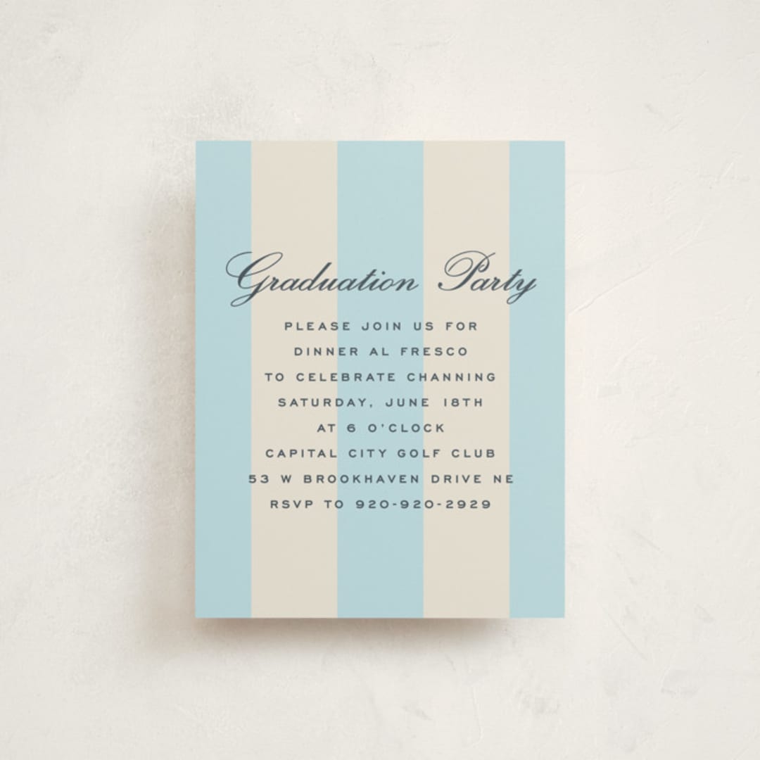 "Campania" - Graduation Insert Cards in Lion by Megan Davis - Front